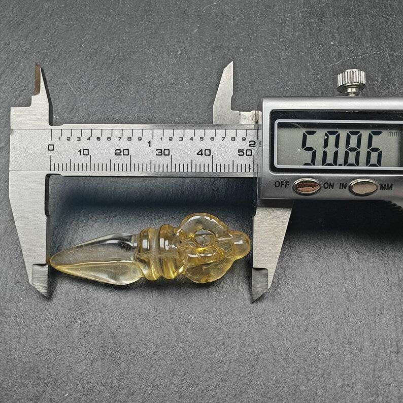 Crystal Dorje Vajra / Phurba Amulet Tibetan Dharma Ritual Implement - Tibetan Buddhist amulet, view 8