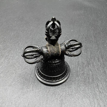 Vajra and Bell Set,Tibetan Tantric Buddhism Ritual Implement - Tibetan Buddhist vajra, front view