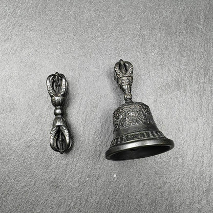 Vajra and Bell Set,Tibetan Tantric Buddhism Ritual Implement