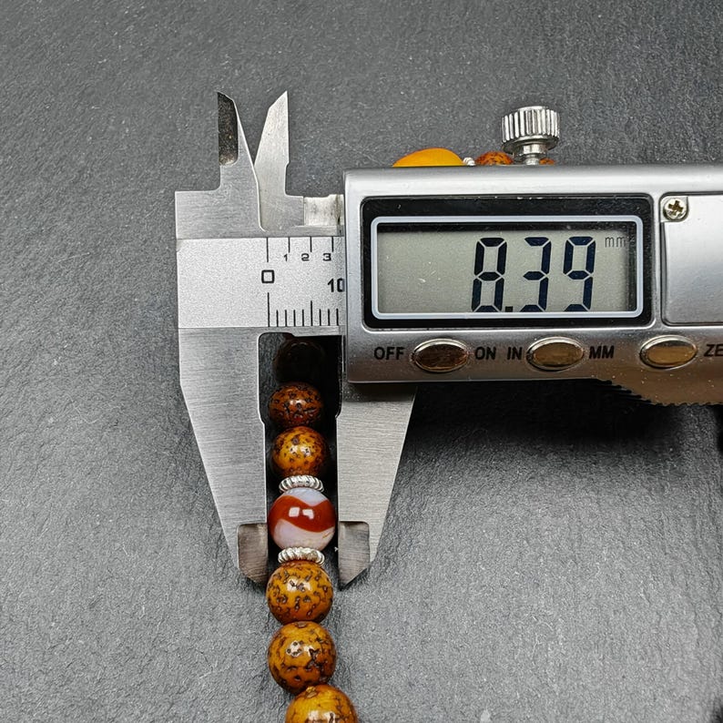 Wrist Mala - 7.5mm Old Lotus Seed Beads