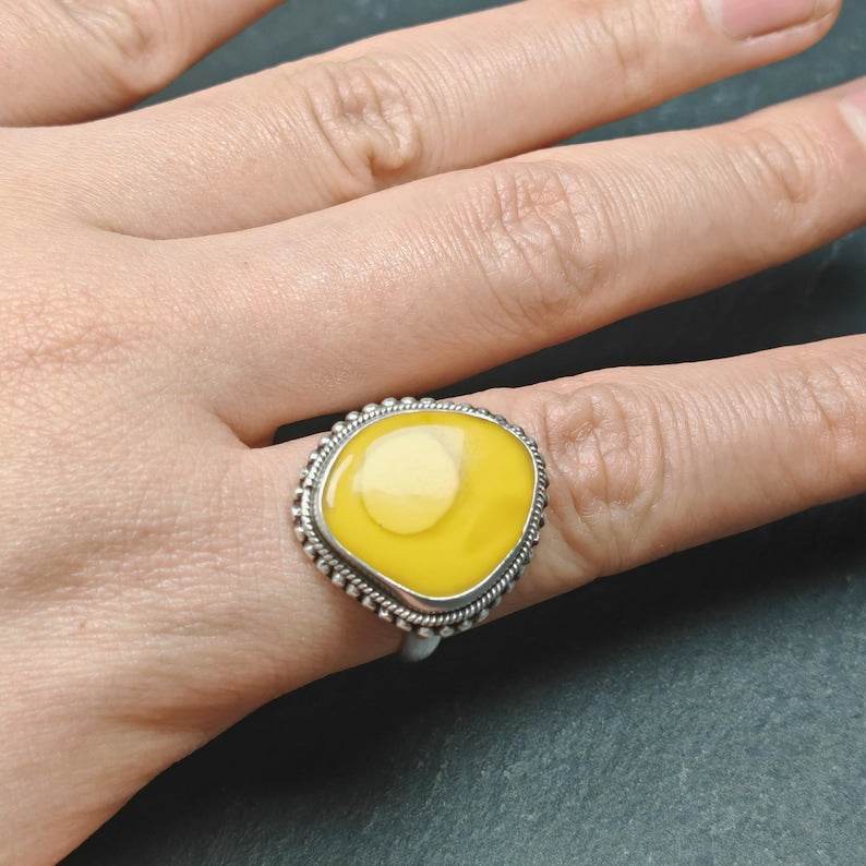 Tibetan Silver Ring - Tibetan Buddhist art, view 4