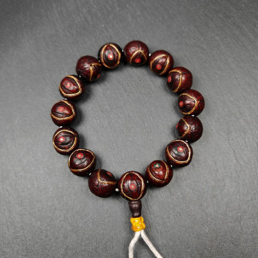 Tibetan Wrist Mala,Old Bodhi Beads Bracelet