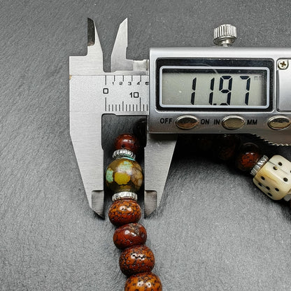 10mm Old Lotus Seed Wrist Mala