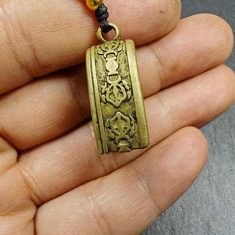Handmade Gau Ghau Shrine, Mini Altar Amulet Pendant - Tibetan Buddhist amulet, view 7