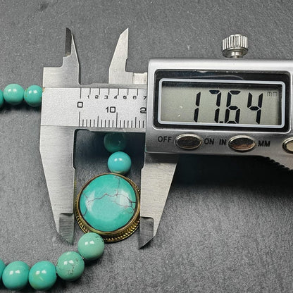 7mm TURQUOISE Gemstones TIBETAN BRACELET