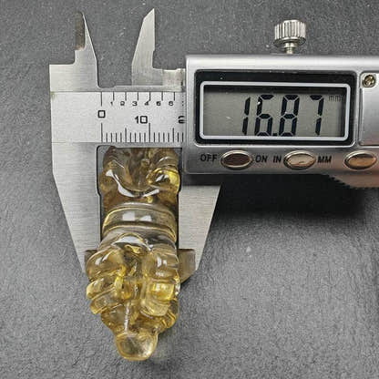 Crystal Dorje Vajra / Phurba Amulet Tibetan Dharma Ritual Implement - Tibetan Buddhist amulet, view 9