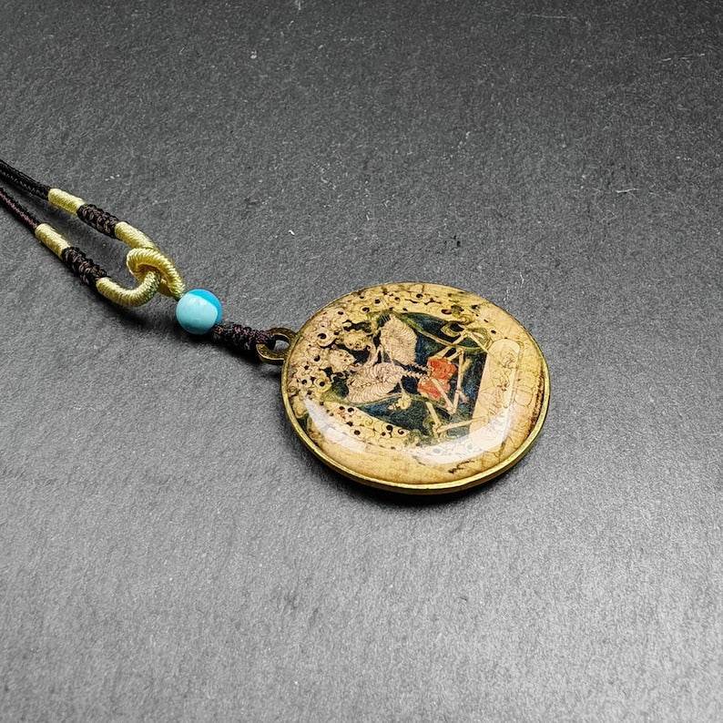 Double Sided Citipati Skull Pendant - Gandhanra-ART