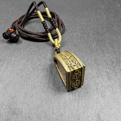 Handmade Gau Ghau Shrine, Mini Altar Amulet Pendant - Tibetan Buddhist amulet, view 5