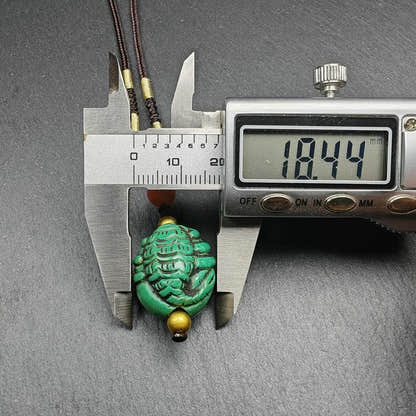 Old Turquoise Tibetan Scorpion Amulet,21 - Tibetan Buddhist amulet, view 9