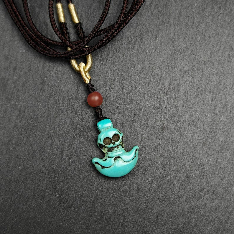 Old Turquoise Kartika Amulet, Knife of the Dakinis,25 - Tibetan Buddhist amulet, front view