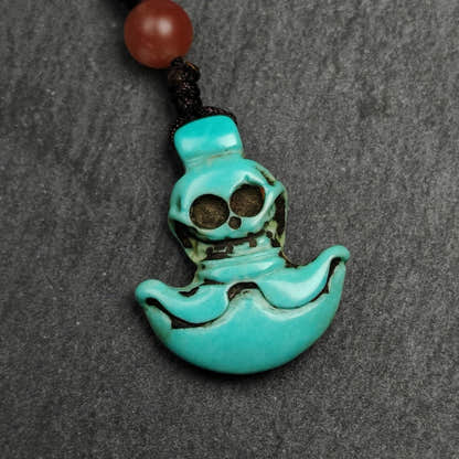 Old Turquoise Kartika Amulet, Knife of the Dakinis,25 - Tibetan Buddhist amulet, detailed view