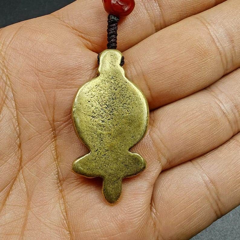 Tibetan Buddhism Amulet - Vajra Pendant with OM Symbol - Tibetan Buddhist amulet, view 6