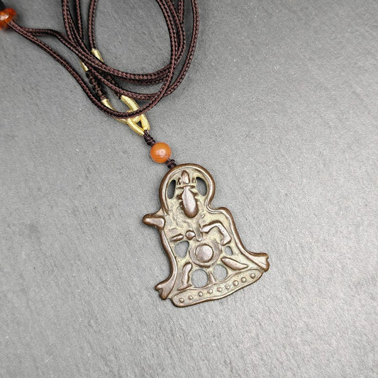 Thokcha Vajrapani Amulet Badge,Tibetan Buddhism Protective Charm