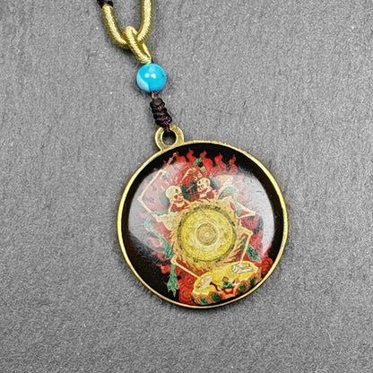 Double Sided Citipati Skull Pendant - Gandhanra-ART