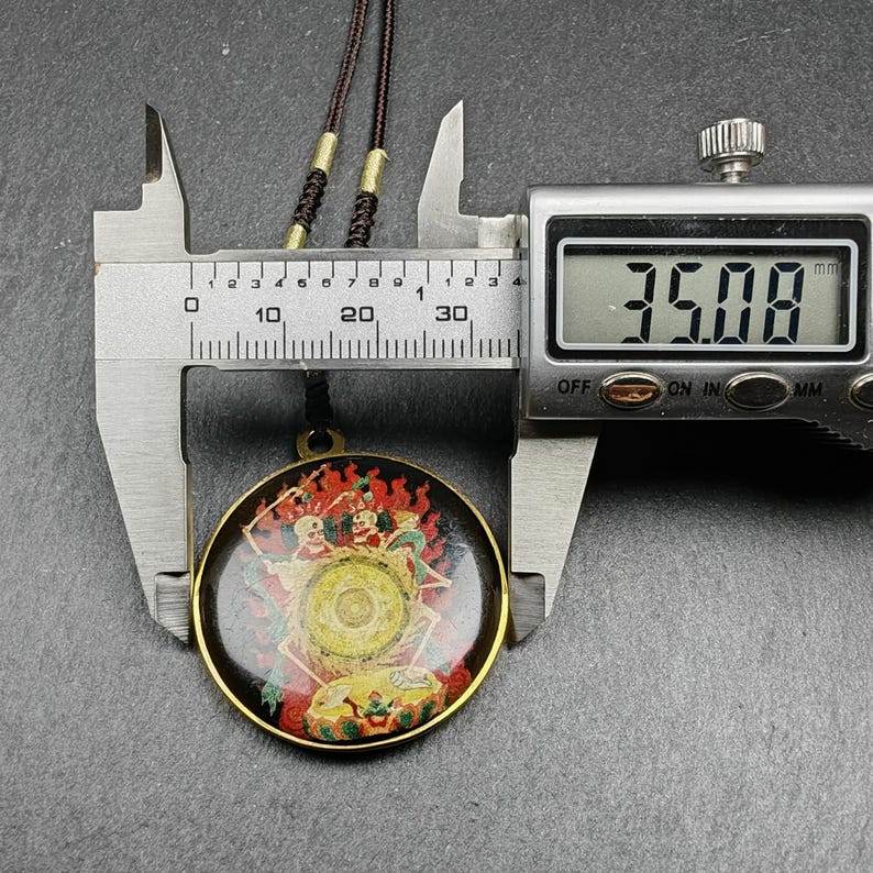 Double Sided Citipati Skull Pendant - Gandhanra-ART