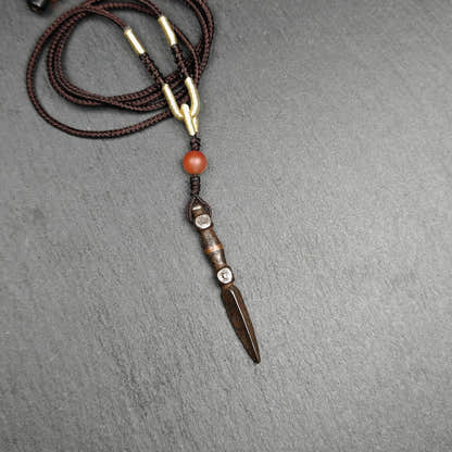 Old Tibetan Phurba Amulet,Kila - Dorje Phurba,40 Years Old - Tibetan Buddhist amulet, view 4