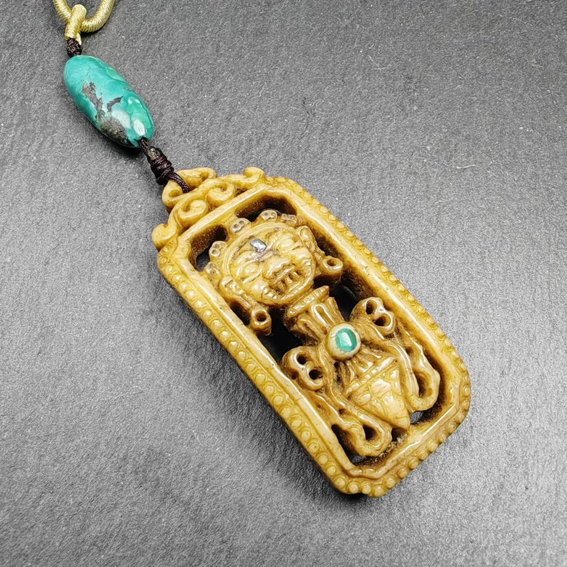 Kapala Amulet - Dorje Phurba Vajrakilaya - Tibetan Buddhist amulet, view 4