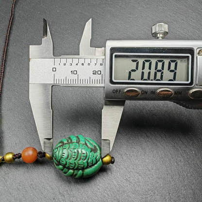 Old Turquoise Tibetan Scorpion Amulet,21 - Tibetan Buddhist amulet, view 8