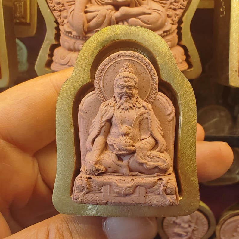 Tangtong Gyalpo Tsa Tsa Mold - Tibetan tsa tsa mold, front view