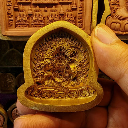 Black-Cloak Mahakala Tsa Tsa Mold | 4cm
