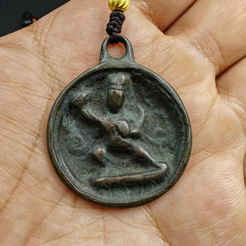 Handmade Thokcha Vajrapani Amulet Badge - Tibetan Buddhist amulet, view 8