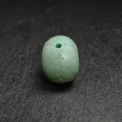 Authentic Turquoise Citipati Skull Bead,15*13*11mm - Tibetan Buddhist art, view 7