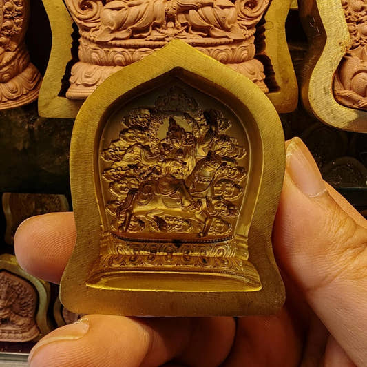 Achi Chokyi Drolma Tsa Tsa Mold - Tibetan tsa tsa mold, detailed view