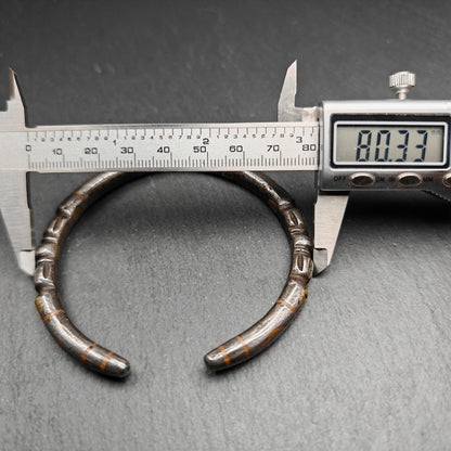 Tibetan Vajra Bangle,Cold Iron Cuff Bracelet