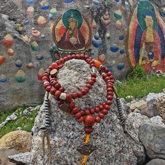 Tibetan Rosary, Old 8.7mm 108 Bodhi Seed Mala