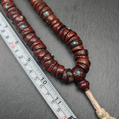 Old 108 Bodhi Seed Beads Mala,Hand Hold 16mm Prayer Beads - Tibetan Buddhist mala beads, view 9