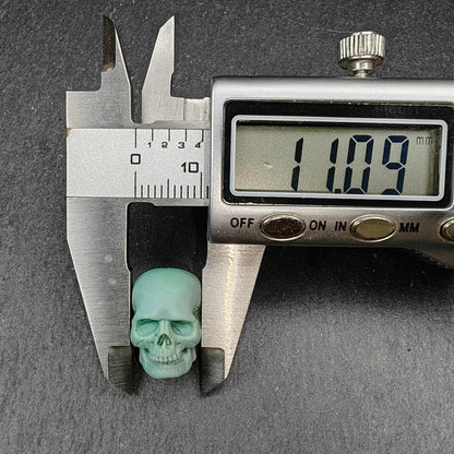 Authentic Turquoise Citipati Skull Bead,15*13*11mm