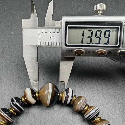 Wrist Mala | 11mm Medicine Buddha Dzi Bracelet