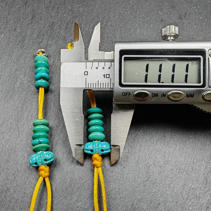 7mm Tibetan Turquoise Prayer Bead Counters