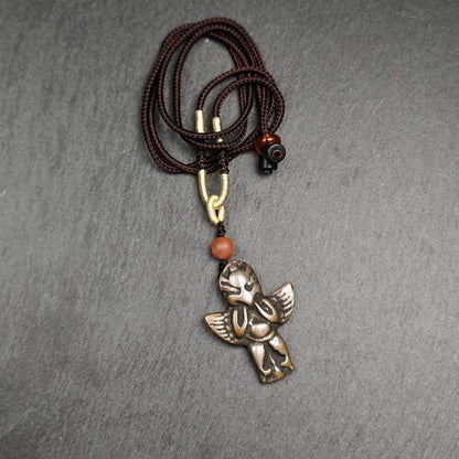 Tibetan Buddhist Amulet Pendant | Garuda Golden-Winged Bird