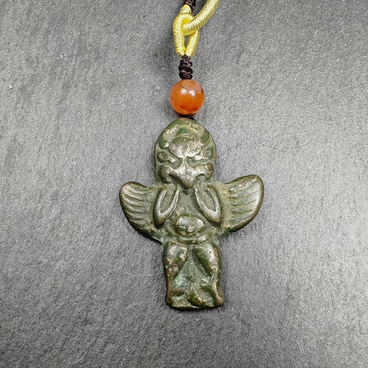 Tibetan Buddhist Amulet Pendant | Garuda Golden-Winged Bird