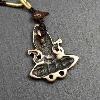Tibetan Amulet | Shankha Divine Conch Shell Badge