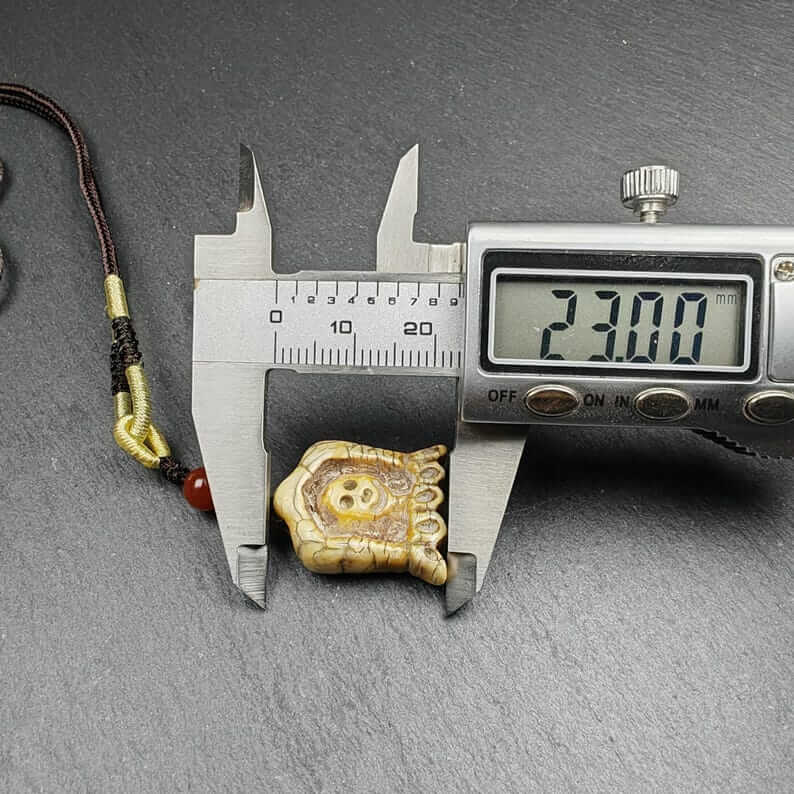 Old Citipati Skull Pendant | Tibetan Amulet