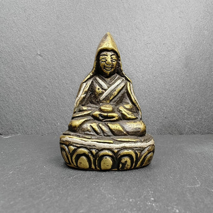 Guru Rinpoche Statue | 6cm Height | Silver Inlaid