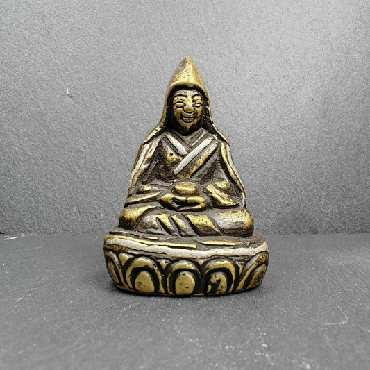 Guru Rinpoche Statue | 6cm Height | Silver Inlaid