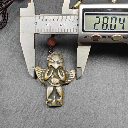 Tibetan Buddhist Amulet Pendant | Garuda Golden-Winged Bird