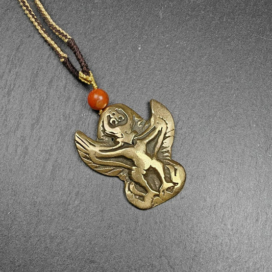 Tibetan Buddhist Amulet Pendant | Garuda Golden-Winged Bird