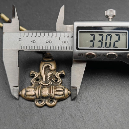 Tibetan Amulet | Shankha Divine Conch Shell Badge