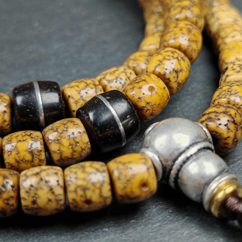 7mm 108 Lotus Seed Necklace Mala