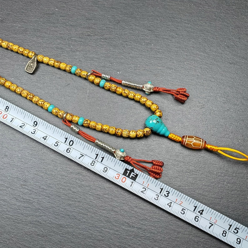 Authentic 5+mm Lotus Seed Necklace Mala for Women