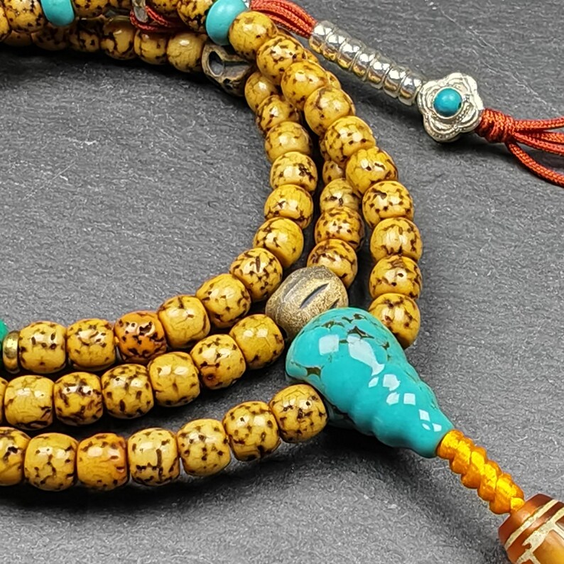 Authentic 5+mm Lotus Seed Necklace Mala for Women