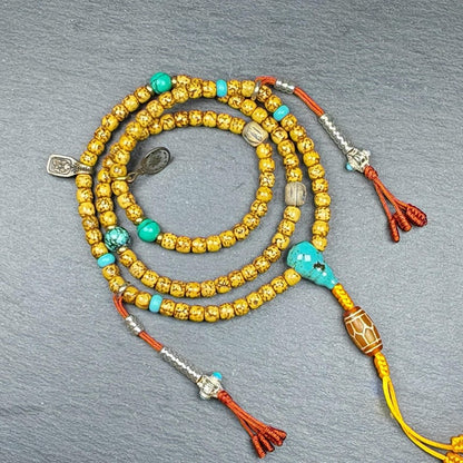 Authentic 5+mm Lotus Seed Necklace Mala for Women