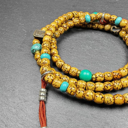 Authentic 5+mm Lotus Seed Necklace Mala for Women