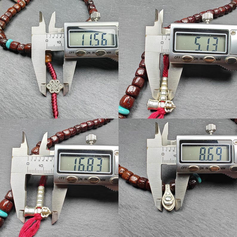 8mm 108 Rudraksha Mala Necklace,40cm Streched