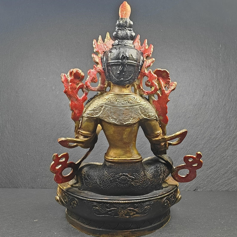Green Tara Statue - Handmade Tibetan Buddha Statue