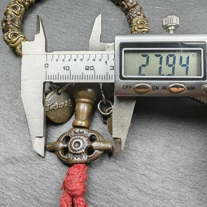 Thokcha Wrist Mala - 9mm Tibetan Garuda Bird Beads